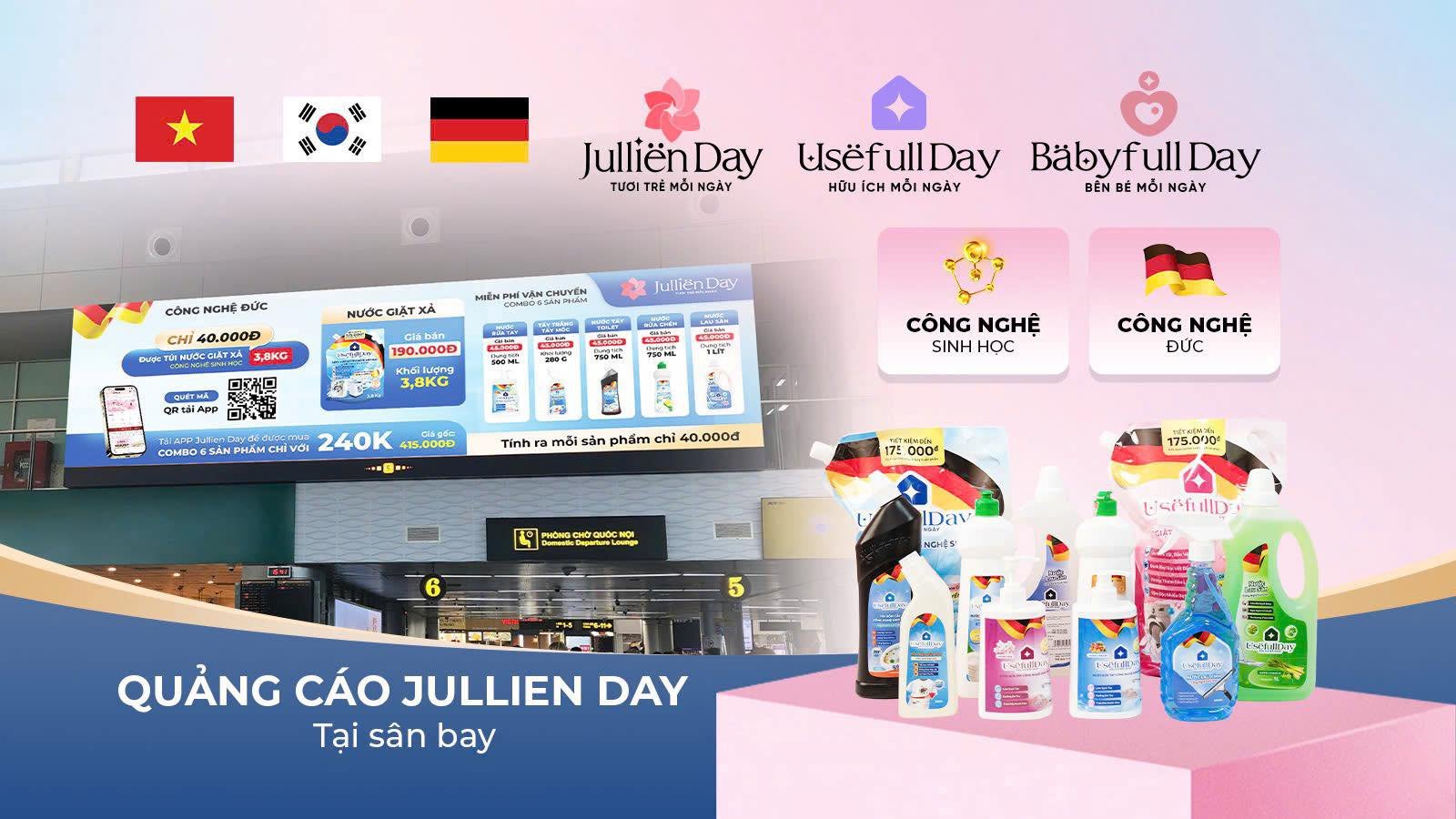 Giải pháp tiêu dùng thông minh: Combo hàng tiêu dùng Jullien Day công nghệ sinh học, giá tốt bất ngờ