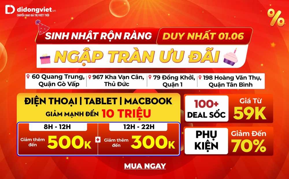 iPhone cũ giá tốt tại Di Động Việt