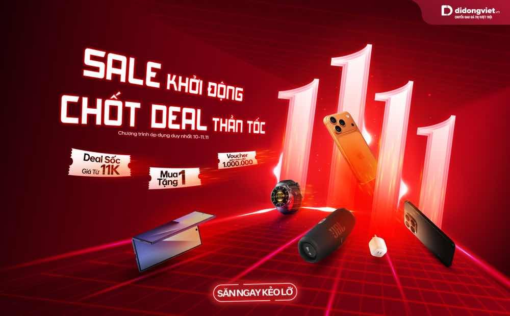 Đồ chơi công nghệ khuyến mãi 11.11 tại Di Động Việt